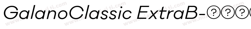 GalanoClassic ExtraB字体转换